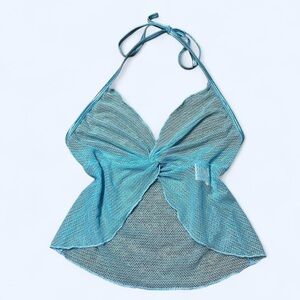Y2K Fairy Blue Halter Top by Dreamgirl!